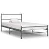 vidaXL S&auml;ngynrunko harmaa metalli 90x200 cm
