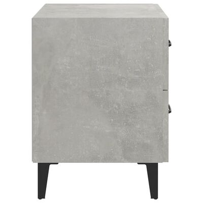 vidaXL Yöpöytä betoninharmaa 40x35x47,5 cm