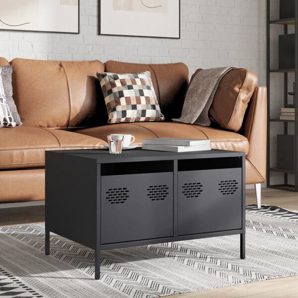 vidaXL TV Kaappi Antrasiitti 68x50x43,5 cm Kylmävalssattu teräs