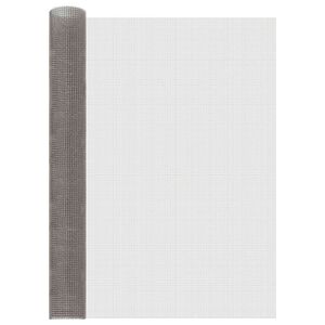 vidaXL Verkkoruudun 100 x 1000 cm 3 Mesh Ruostumaton ter&auml;s 201 Hopea