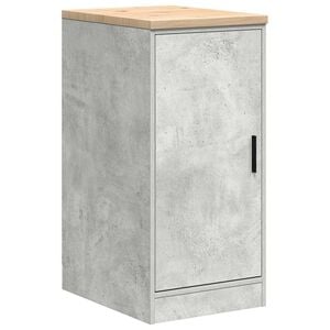 vidaXL Autotallin s&auml;ilytyskaappi betoni harmaa 40x51x85 cm t&auml;ysi m&auml;nty