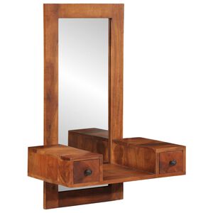 vidaXL sein&auml;peili laatikoilla 60x33x90 cm massiivipuu akaasia