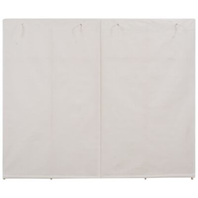 vidaXL Vaatekaappi valkoinen 200x40x170 cm kangas