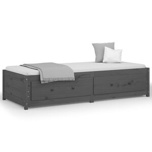 vidaXL Sohvas&auml;nky harmaa 90x200 cm t&auml;ysi m&auml;nty