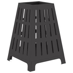 vidaXL Tulipata Musta 50 x 50 x 70 cm Kulunut Ter&auml;s