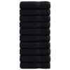 vidaXL Vieraiden pyyhe SOLUND 25 kpl Musta 100 x 150 cm 550 gsm