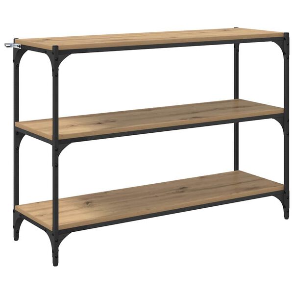 vidaXL Kirjahylly artesaani tammi 100 x 33 x 70,5 cm