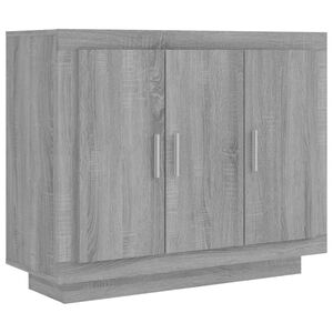 vidaXL Senkki harmaa Sonoma 92x35x75 cm tekninen puu