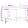 vidaXL S&auml;ilytyslaatikko kannella Sonoma 80x40x51,5 cm tekninen puu