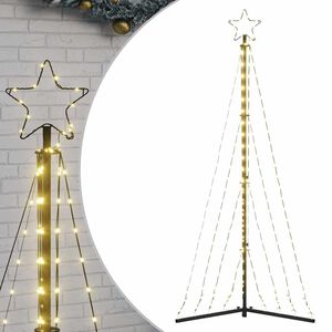 vidaXL LED joulukuusi 339 l&auml;mpim&auml;n valkoista LED-valoa 187 cm