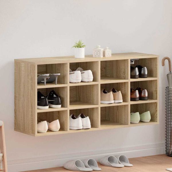 vidaXL Kenk&auml;kaappi Sonoman tammi 103 x 30 x 51 cm Tekninen puu