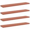 vidaXL Sein&auml;hylly 4 pcs Punainen 120 x 23,5 x 4 cm Tekninen puu