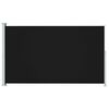 vidaXL Sisäänvedettävä terassin sivumarkiisi 220x300 cm musta