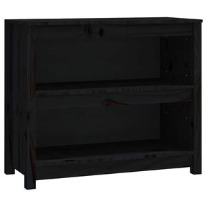 vidaXL Kirjahylly musta 80x35x68 cm t&auml;ysi m&auml;nty
