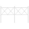 vidaXL Metallinen sängynpääty valkoinen 150 cm