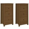 vidaXL Senkit 2 kpl hunajanruskea 40x35x80 cm t&auml;ysi m&auml;nty