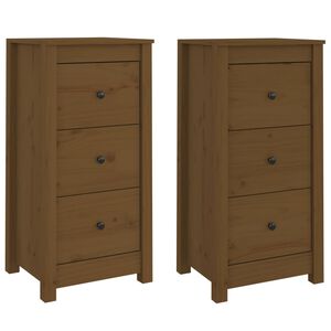 vidaXL Senkit 2 kpl hunajanruskea 40x35x80 cm t&auml;ysi m&auml;nty