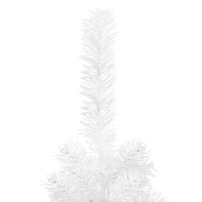 vidaXL Ohut joulukuusi valkoinen 210 cm