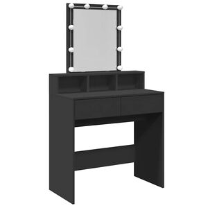 VidaXL Peilip&ouml;yt&auml; LED-valoilla musta 80x41x144,5 cm