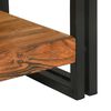 vidaXL Konsolipöytä hyllyllä Ruskea 120 x 33 x 75 cm täysi akaasiapuu