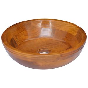 vidaXL Pesuallas t&auml;ysi tiikki &Phi;40x10 cm