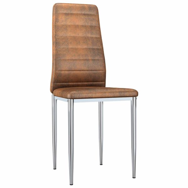 vidaXL Ruokatuolit 2 pcs Ruskea 41.5 x 48 x 99 cm