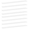 vidaXL Kirjahyllytasot 8 kpl valkoinen 80x10x1,5 cm lastulevy