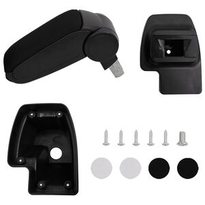 vidaXL Auton k&auml;sinoja musta 15x35x(33-49,5) cm ABS