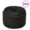 vidaXL Ty&ouml;k&ouml;ysi musta 20 mm 50 m polypropeeni