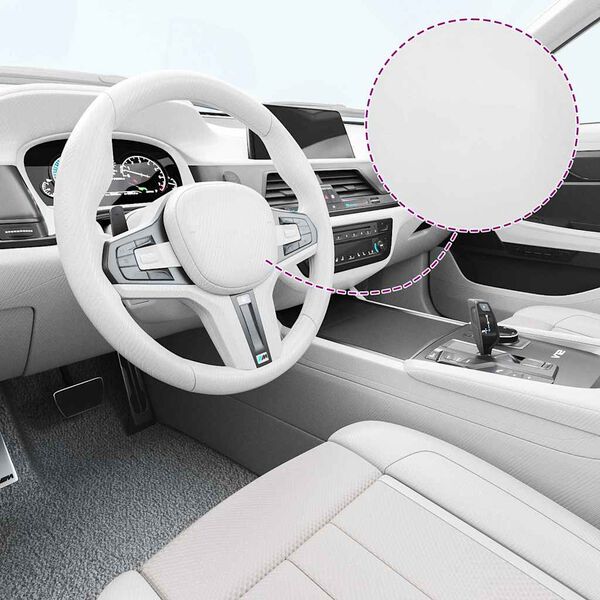 vidaXL Auton p&auml;&auml;llystekalvot 2 kpl 4D valkoinen 100x150 cm + 50x150 cm