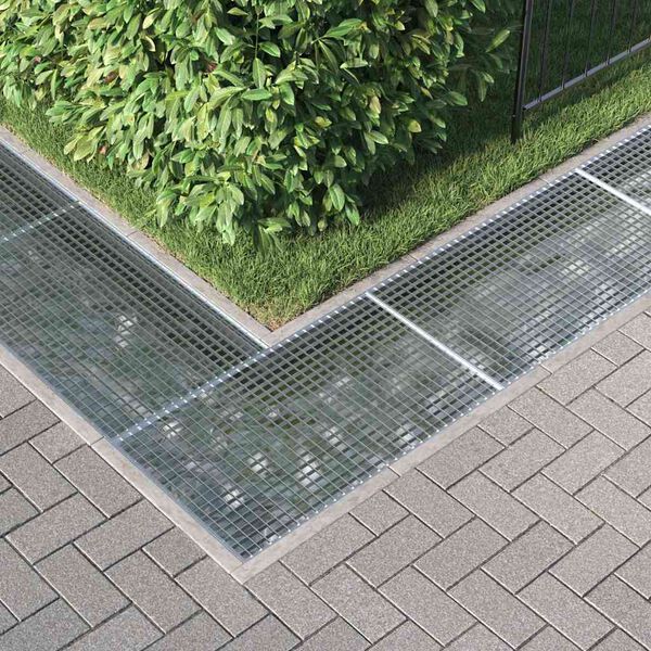 vidaXL Ritil&auml; Hopea 30 x 30 x 2 cm Kuuma-dipatut galvanisoitu ter&auml;s