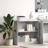 vidaXL Kirjahylly betoninharmaa 80x24x75 cm lastulevy