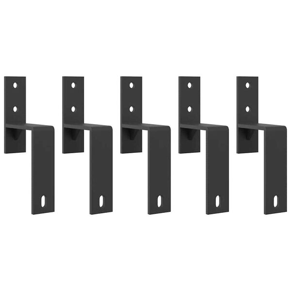 vidaXL Liukuoven asennussarja ter&auml;s 152,5 cm musta