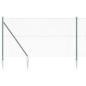 vidaXL Langoitettu este piikeill&auml; 10 x 1,4 m PVC-pinnoitettu ter&auml;s