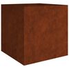 vidaXL Kukkalaatikko 80x80x80 cm Corten ter&auml;s