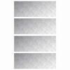 vidaXL Portaan askelma 4 kpl 80 x 30 cm Hopea Alumiini Suorakaide