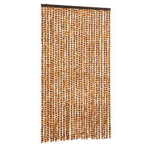 vidaXL Hy&ouml;nteisverho okra ja valkoinen 118x220 cm chenille