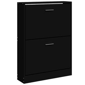 vidaXL Kenk&auml;kaappi musta 59x17x81 cm tekninen puu