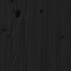 vidaXL Sängynrunko musta täysi puu 75x190 cm Small Single