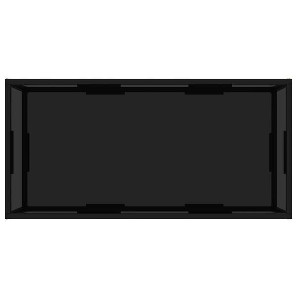 vidaXL Sohvapöytä musta 100x50x35 cm karkaistu lasi