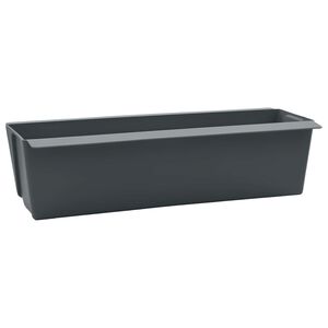 vidaXL Kukkalaatikot euroalustoille 24 kpl Harmaa 36 x 13,5 x 9,5 cm