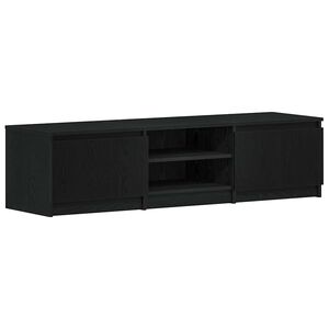 vidaXL TV-taso musta tammi 140x40x36 cm tekninen puu