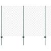 vidaXL Ketjuaidalla varustettu aita 25 x 1,6 m PVC-pinnoitettu ter&auml;s