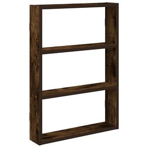 vidaXL Sein&auml;hylly Savustettu tammi 43x9x60 cm Engineered Wood