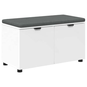 vidaXL Halli penkki Valkoinen 80 x 38 x 46 cm Insin&ouml;&ouml;ripuu ja kangas
