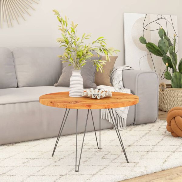 vidaXL P&ouml;yt&auml;levy &Oslash;90x2,5 cm py&ouml;re&auml; t&auml;ysi akasiapuu