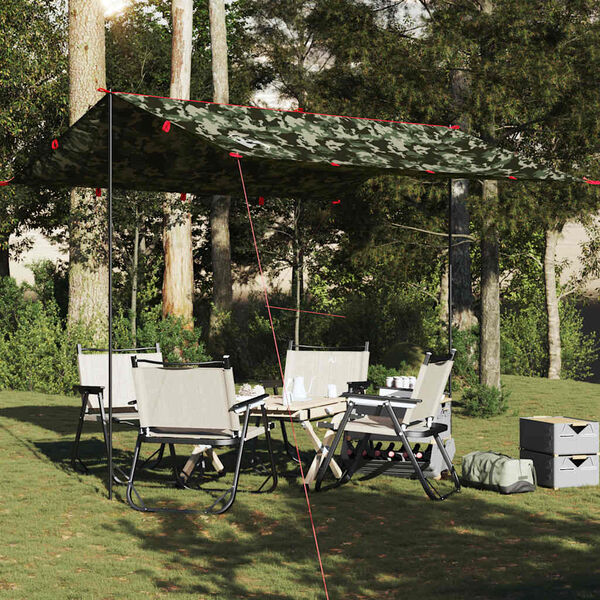 vidaXL Leirintäalue tarp camouflage 306x306 cm vedenpitävä