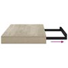 vidaXL Kelluvat sein&auml;hyllyt 2 kpl tammi 40x23x3,8 cm MDF
