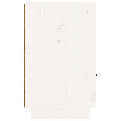 vidaXL Yöpöydät 2 kpl valkoinen 40x34x55 cm täysi mänty