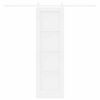 vidaXL Liukuovi Valkoinen 61 x 198,5 cm Massiivinen m&auml;nty